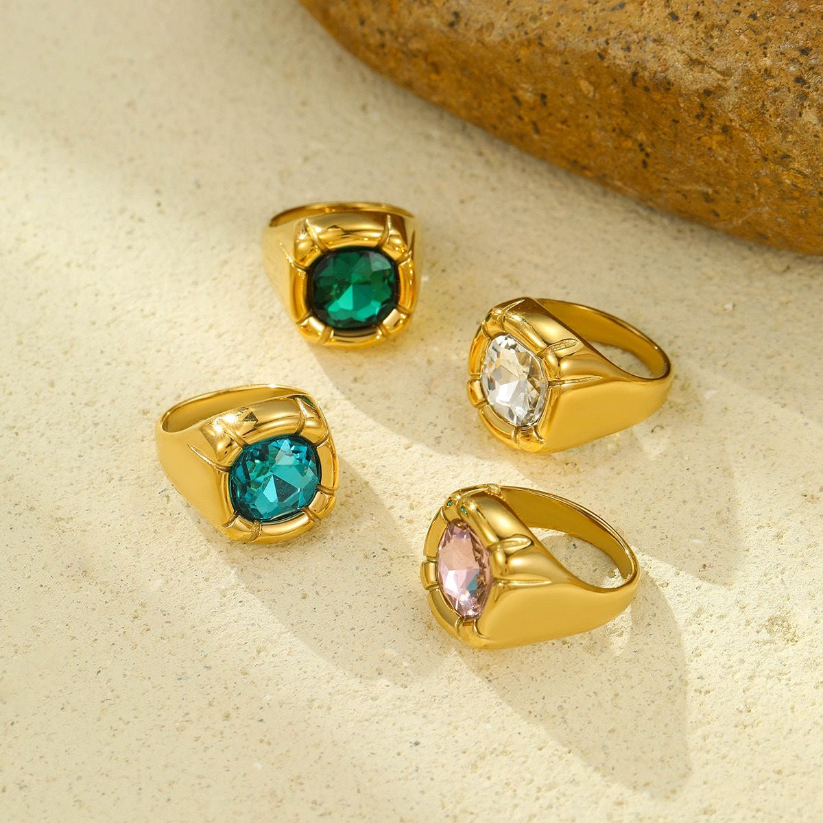Anillo Crown Verde