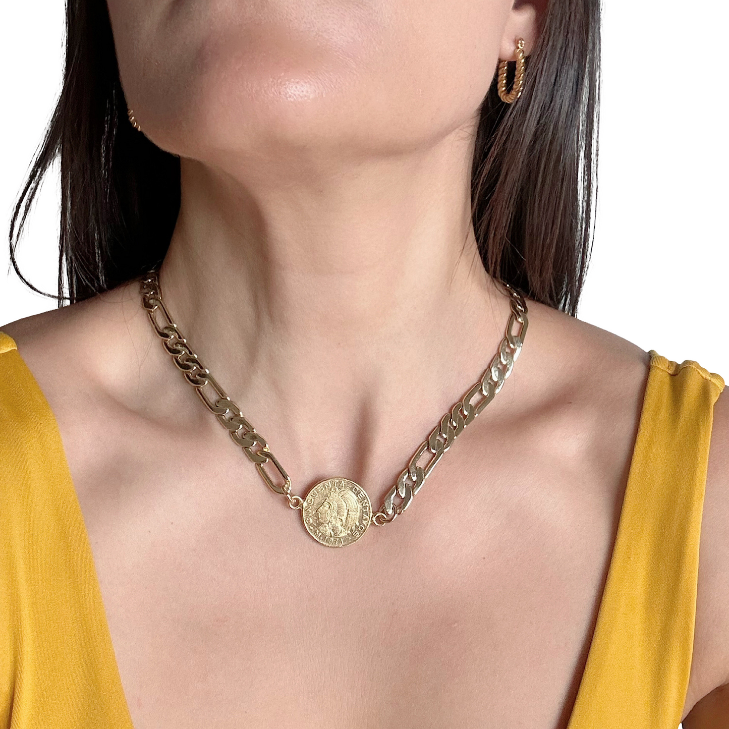 Choker Moneda Mediana