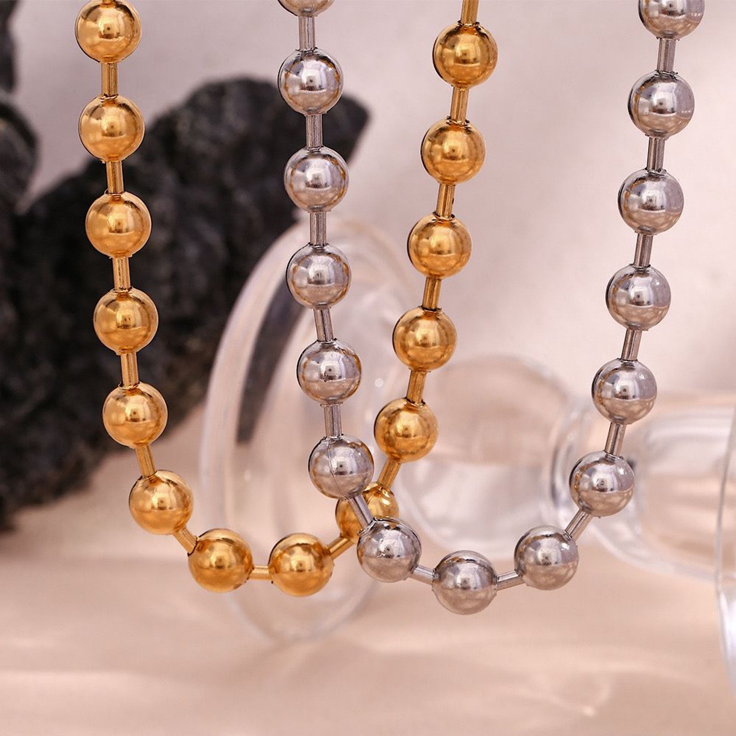 Collar Big Sphere Plateado