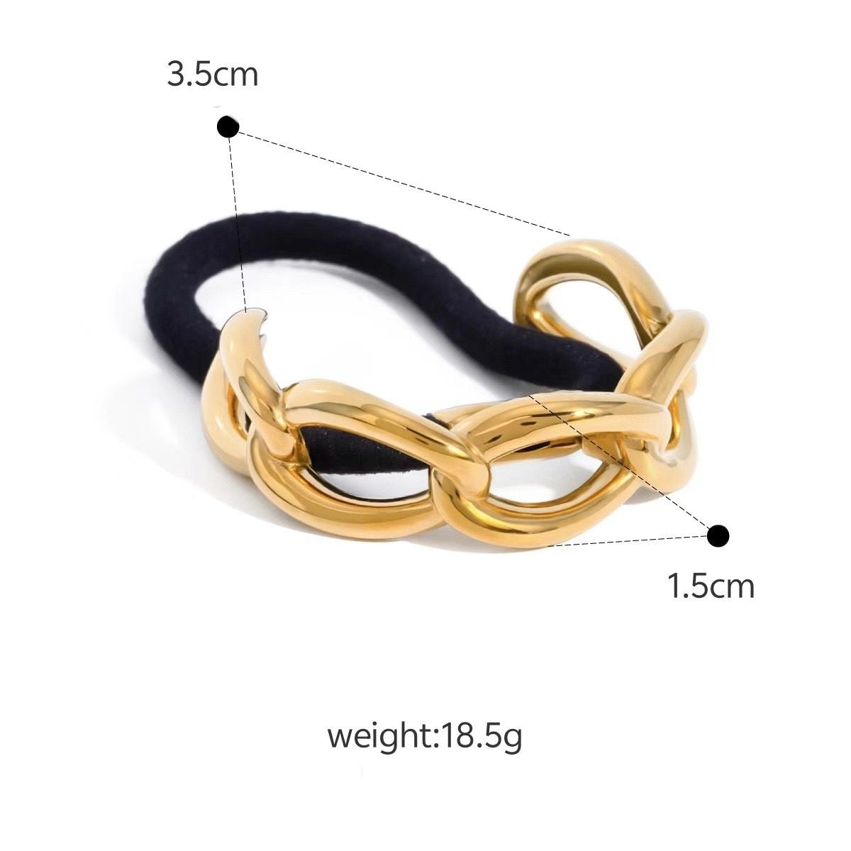 Hair Chain tie Dorada