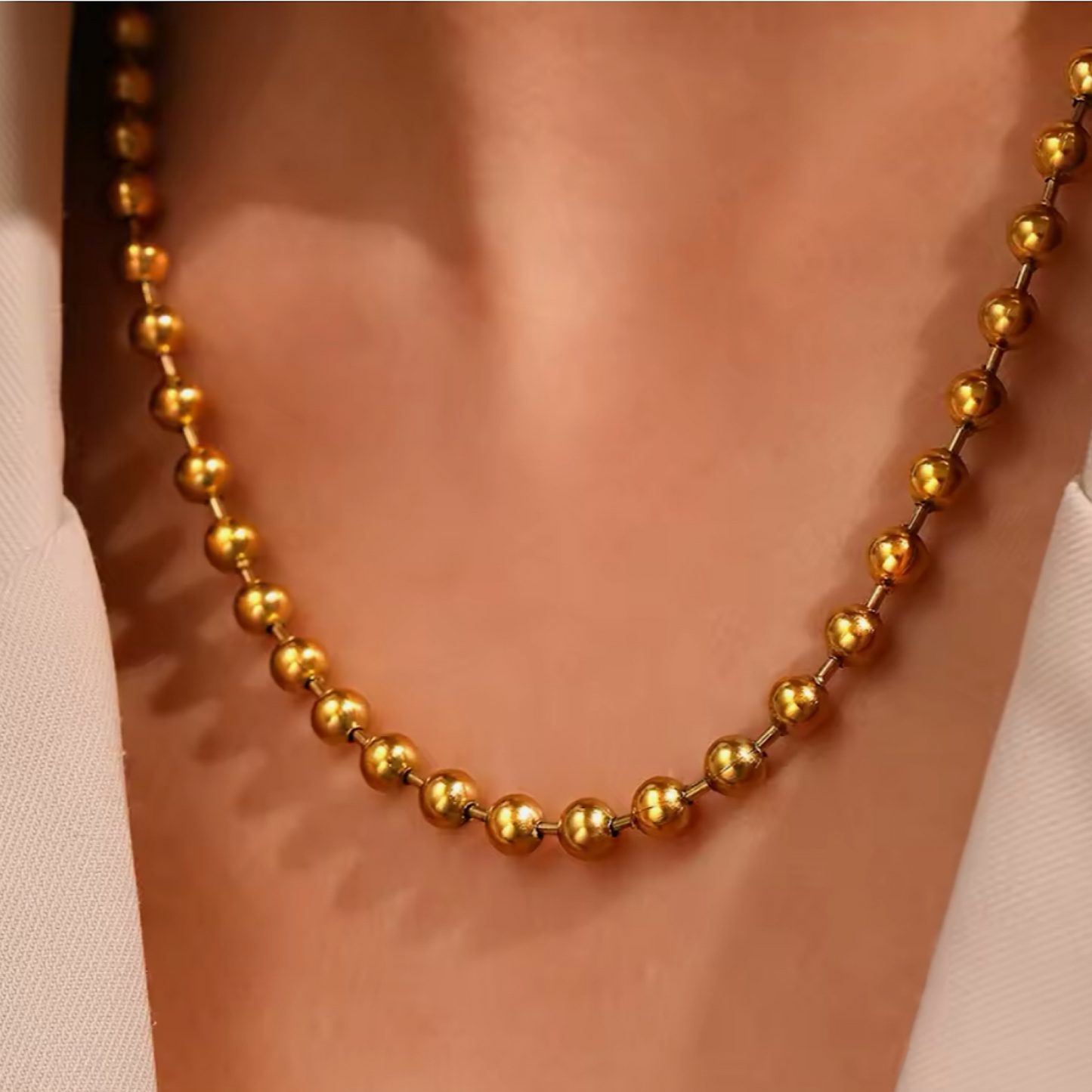Collar Big Sphere Dorado
