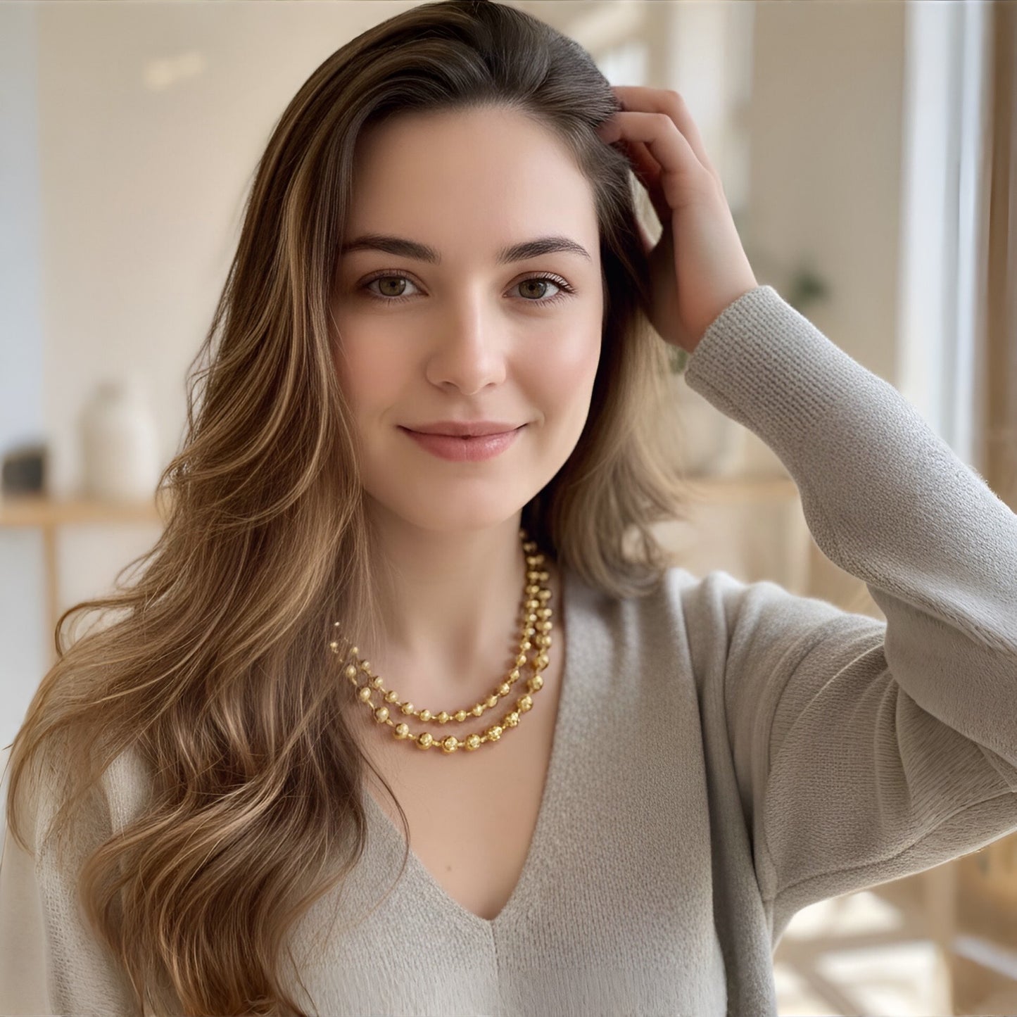 Collar Sphere Dorado