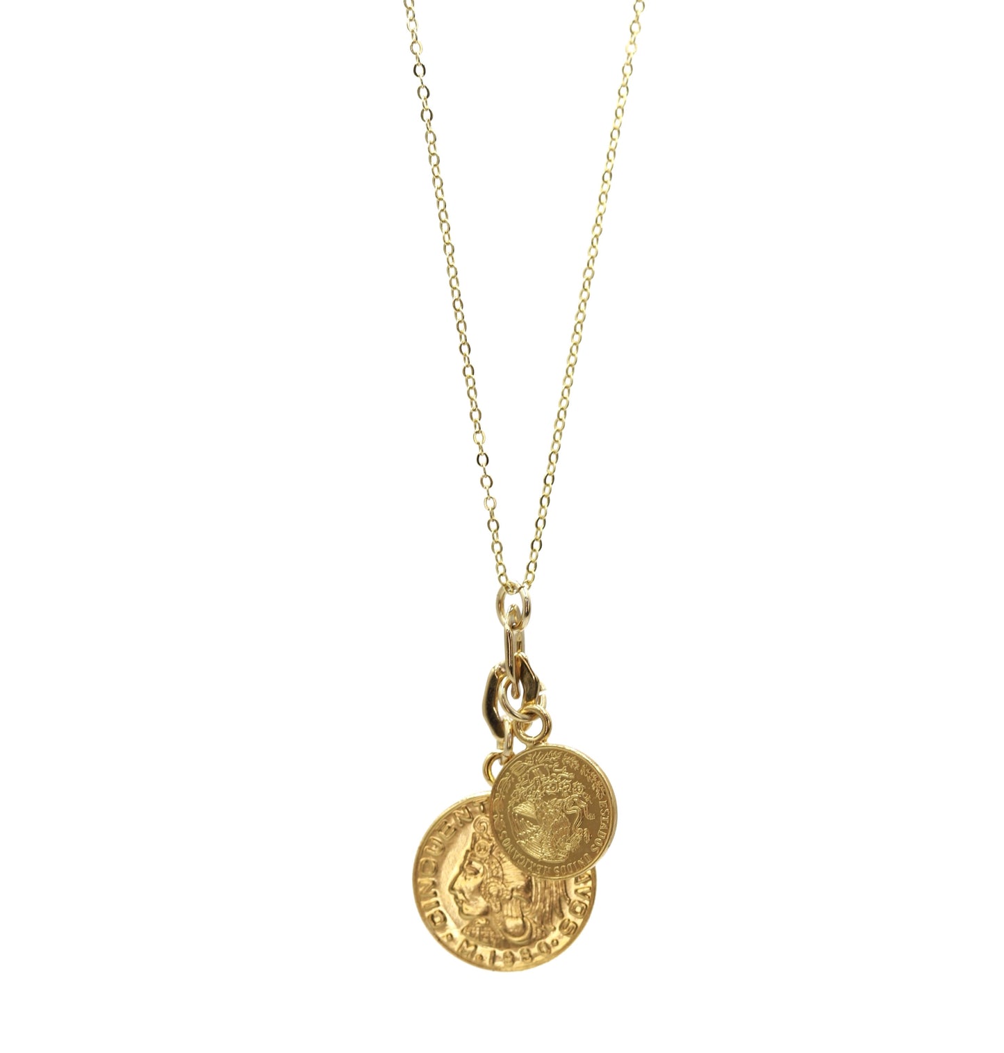 Pack: Choker Moneda Chica + Collar Dos Monedas Sencillo Largo
