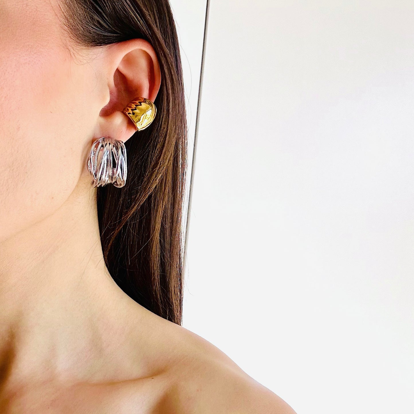 Aretes Tessa Plateados