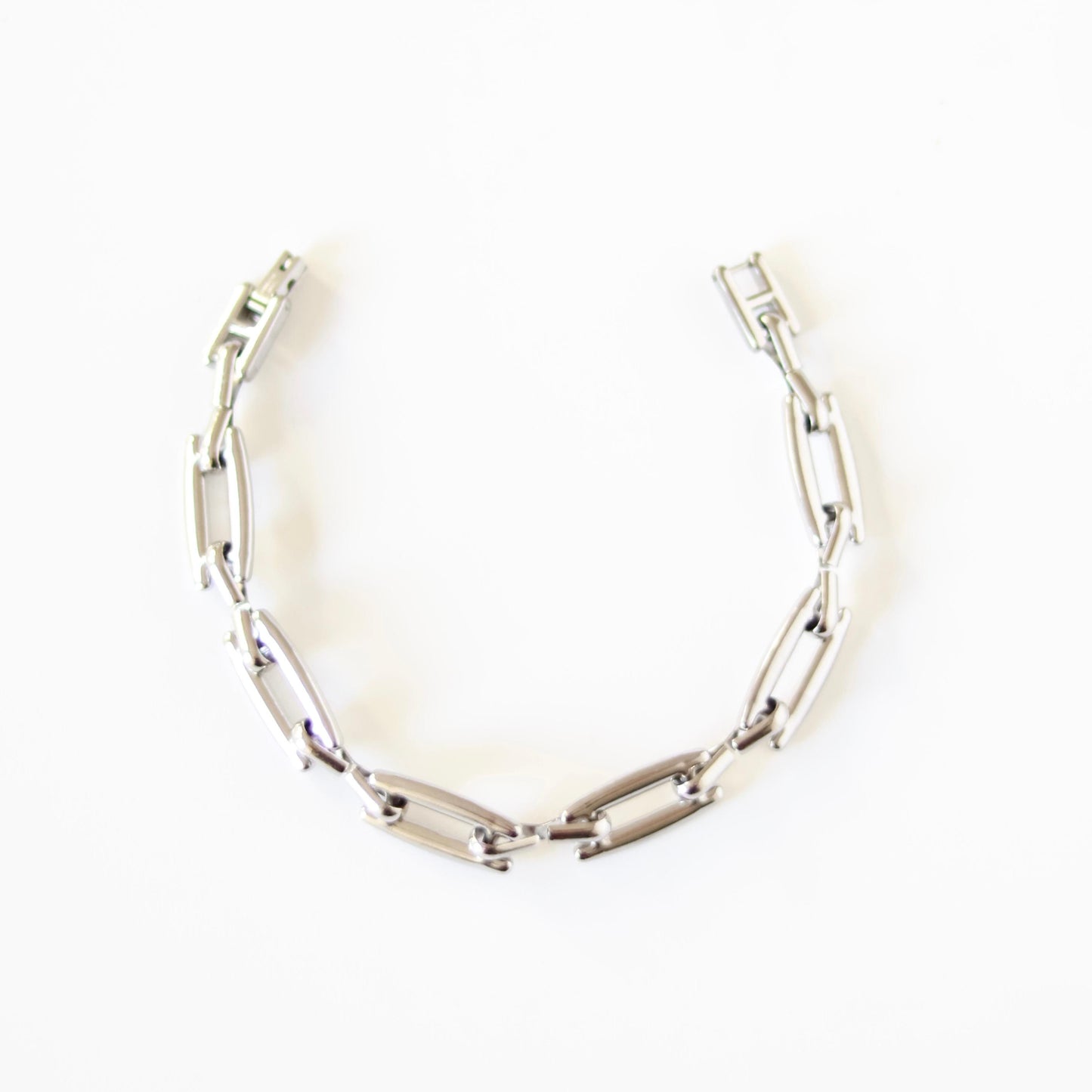 Pulsera rectángulo rodio