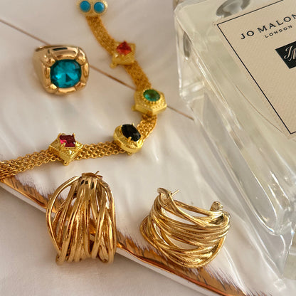 Aretes Tessa Dorados
