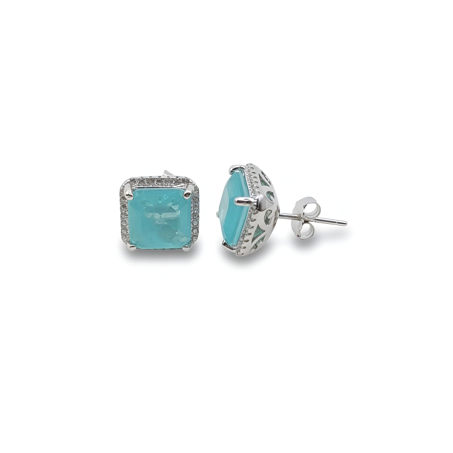 Aretes Stella Aqua Marina