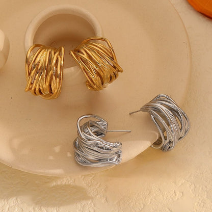 Aretes Tessa Plateados