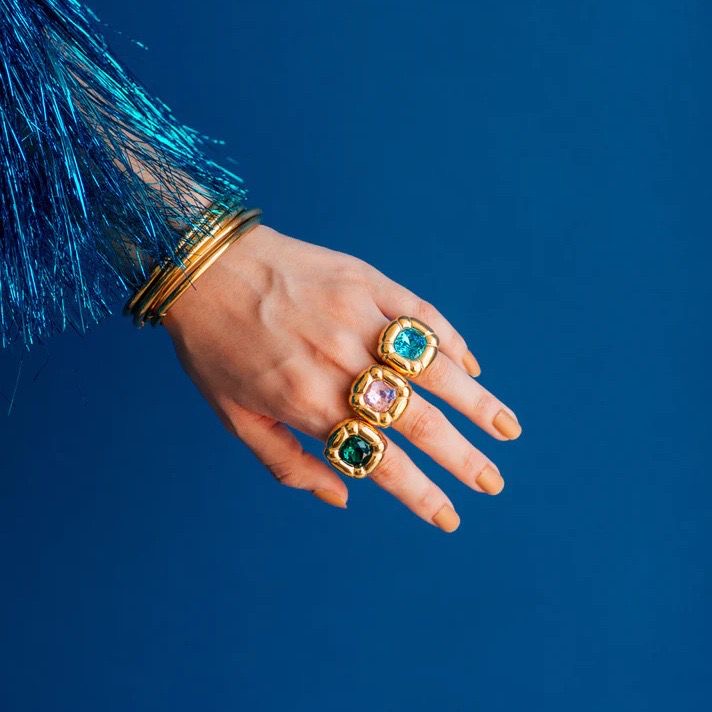 Anillo Crown Verde