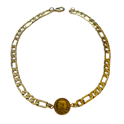 Pack: Choker Moneda Chica + Collar Dos Monedas Sencillo Largo