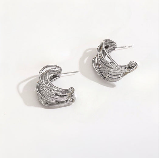 Aretes Tessa Plateados