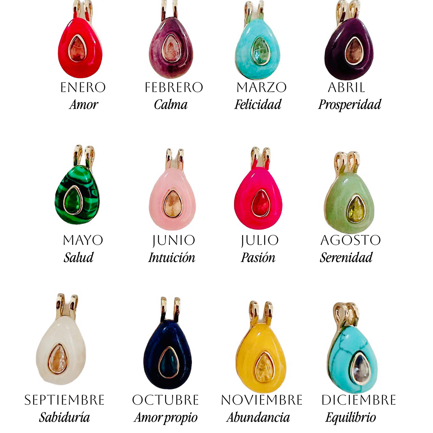Pack: Charms calendario + Cadena