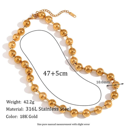 Collar Big Sphere Dorado