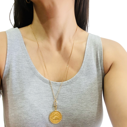 Collar Moneda Sencillo