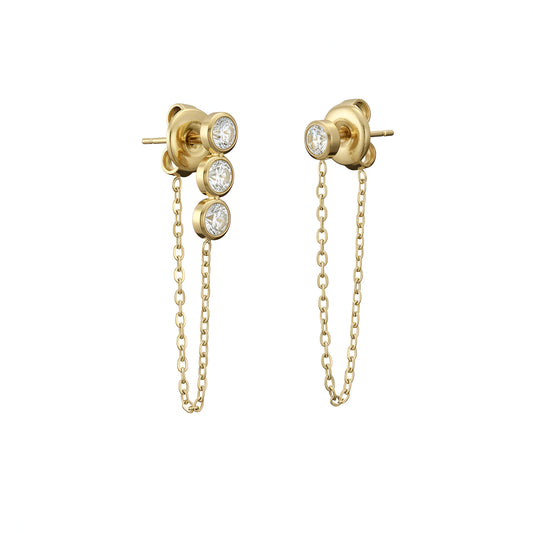 Aretes Lumière Dorados