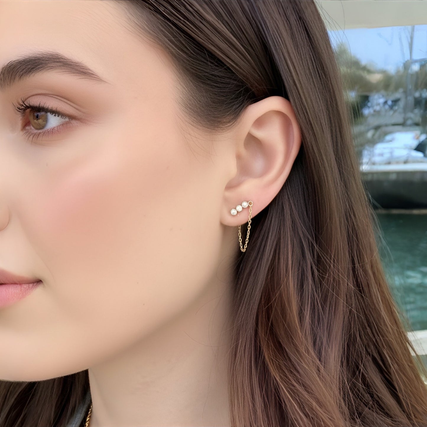 Aretes Lumière Dorados