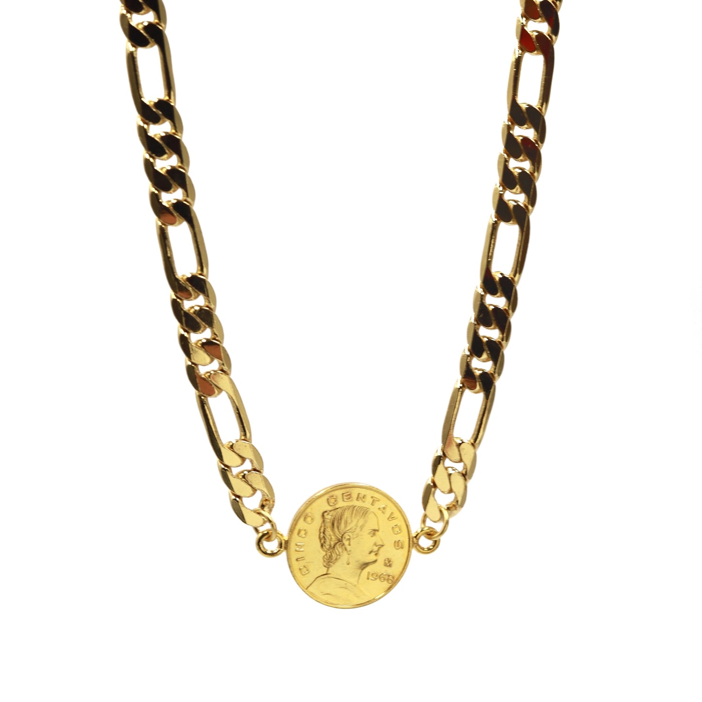 Pack: Choker Moneda Chica + Collar Dos Monedas Sencillo Largo